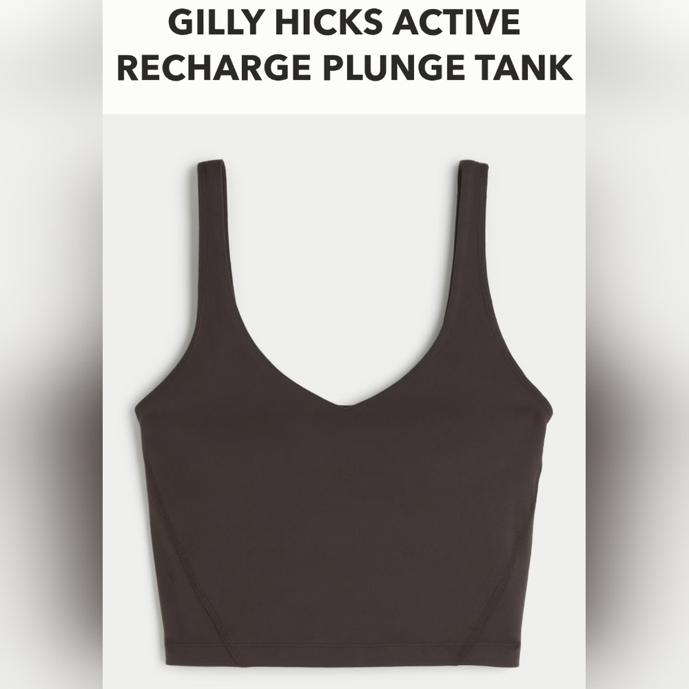 Gilly Hicks Active Recharge Plunge Tank, XXS, ESPRESSO